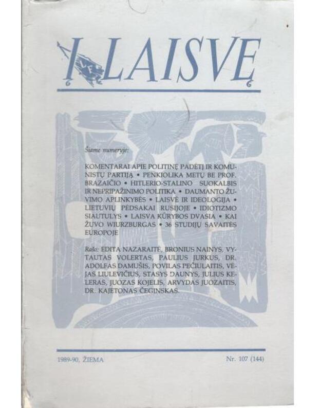 Į laisvę 1989-90 žiema Nr. 107 (144) - vyr.red. Juozas Baužys