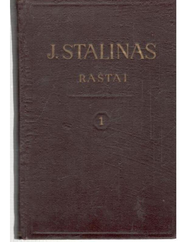 J. Stalinas. Raštai 1 tomas 1901-1907 - Stalinas J.