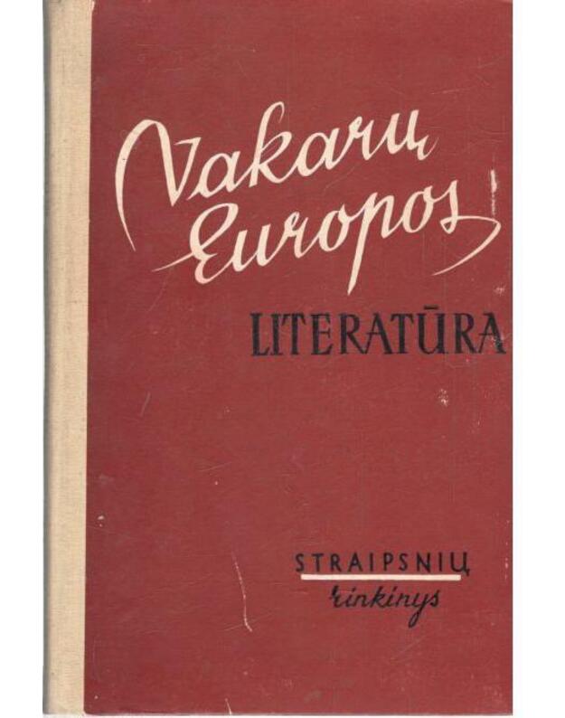 Vakarų Europos literatūra. Straipsnių rinkinys / 1961 - Baužytė G., sudarytoja