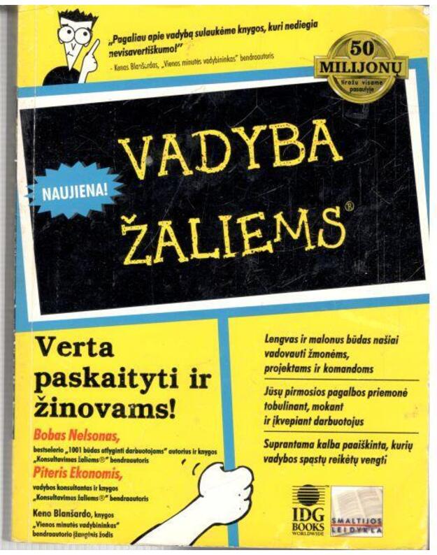 Vadyba žaliems / Managing for Dummies - by Bob Nelson, Peter Economy