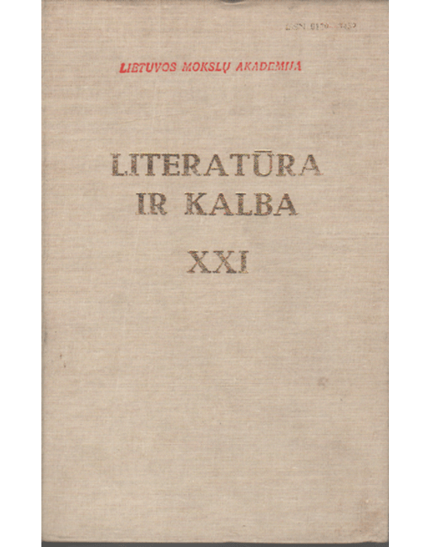 Maironis / Literatūra ir kalba XXI - vyr. red. J. Lankutis