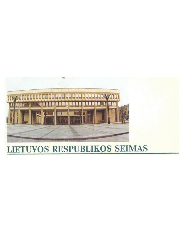 Lietuvos Respublikos Seimas 1994 - lankstinukas