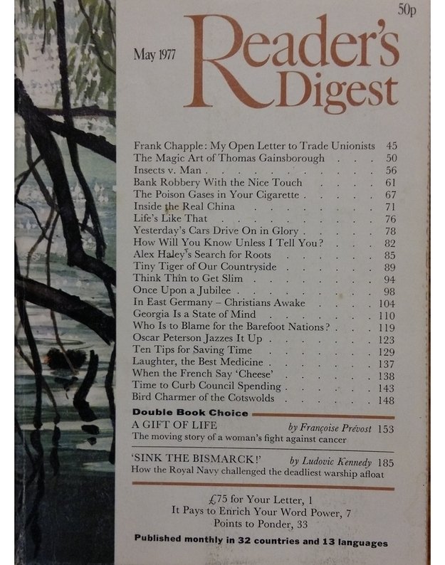 The Reader's Digest Vol. 110 No. 661 May 1977 - Editor Michael Randolph