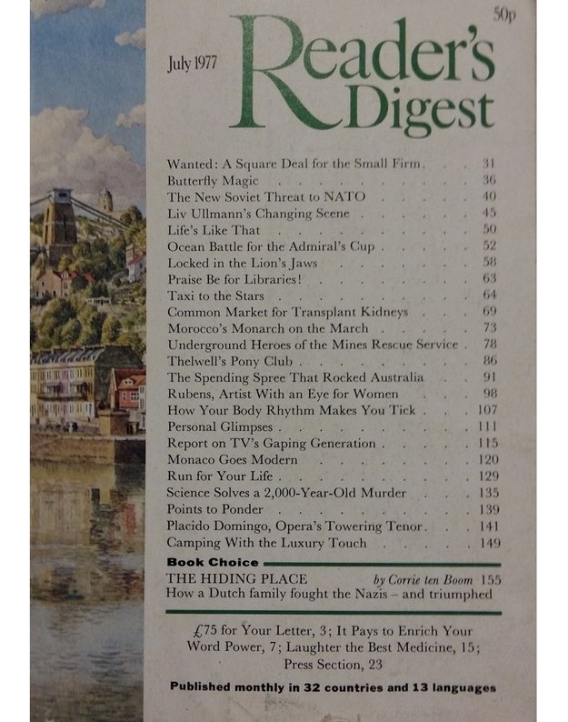 The Reader's Digest Vol. 111 No. 663 July 1977 - Editor Michael Randolph