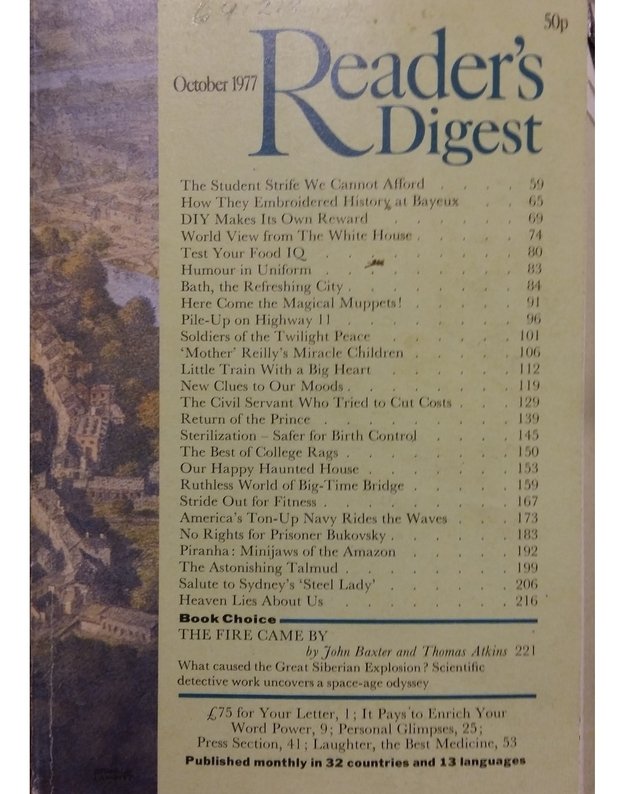 The Reader's Digest Vol. 111 No. 666 October 1977 - Editor Michael Randolph