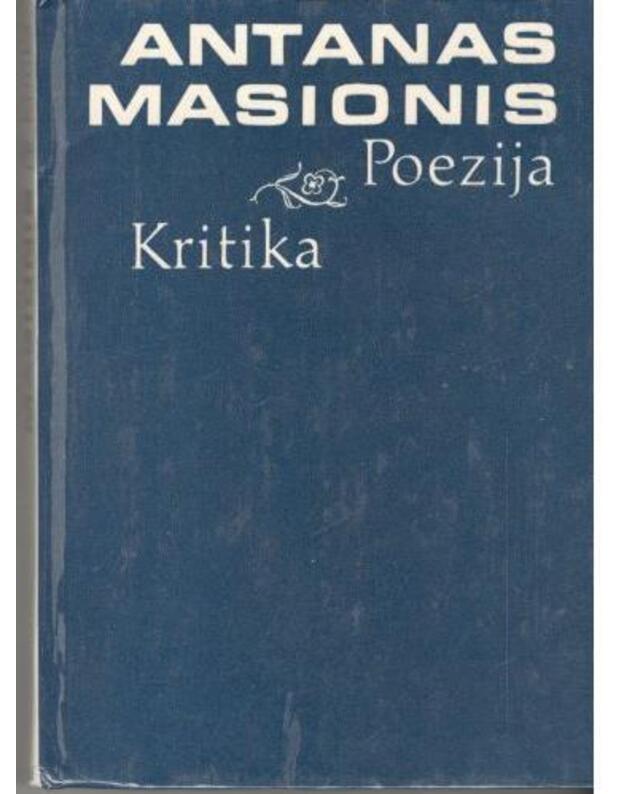 A. Masionis: Poezija. Kritika - Masionis Antanas