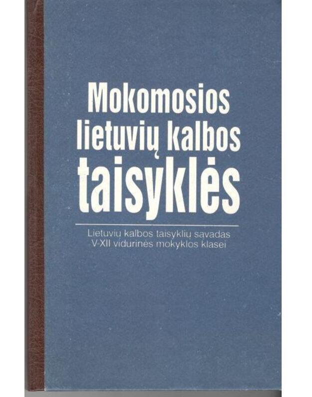 Mokomosios lietuvių kalbos taisyklės - sud. Benjaminas Kondratas