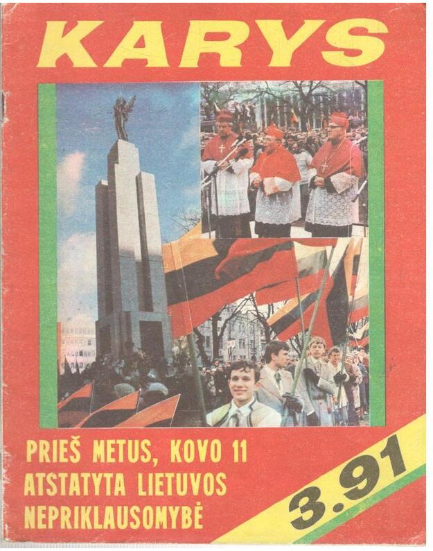 Karys 1991/3 kovas - redaktorius B. Čekanauskas