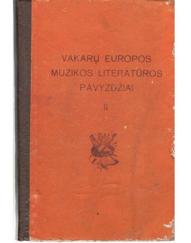 Vakarų Europos muzikos literatūros pavyzdžiai II - 